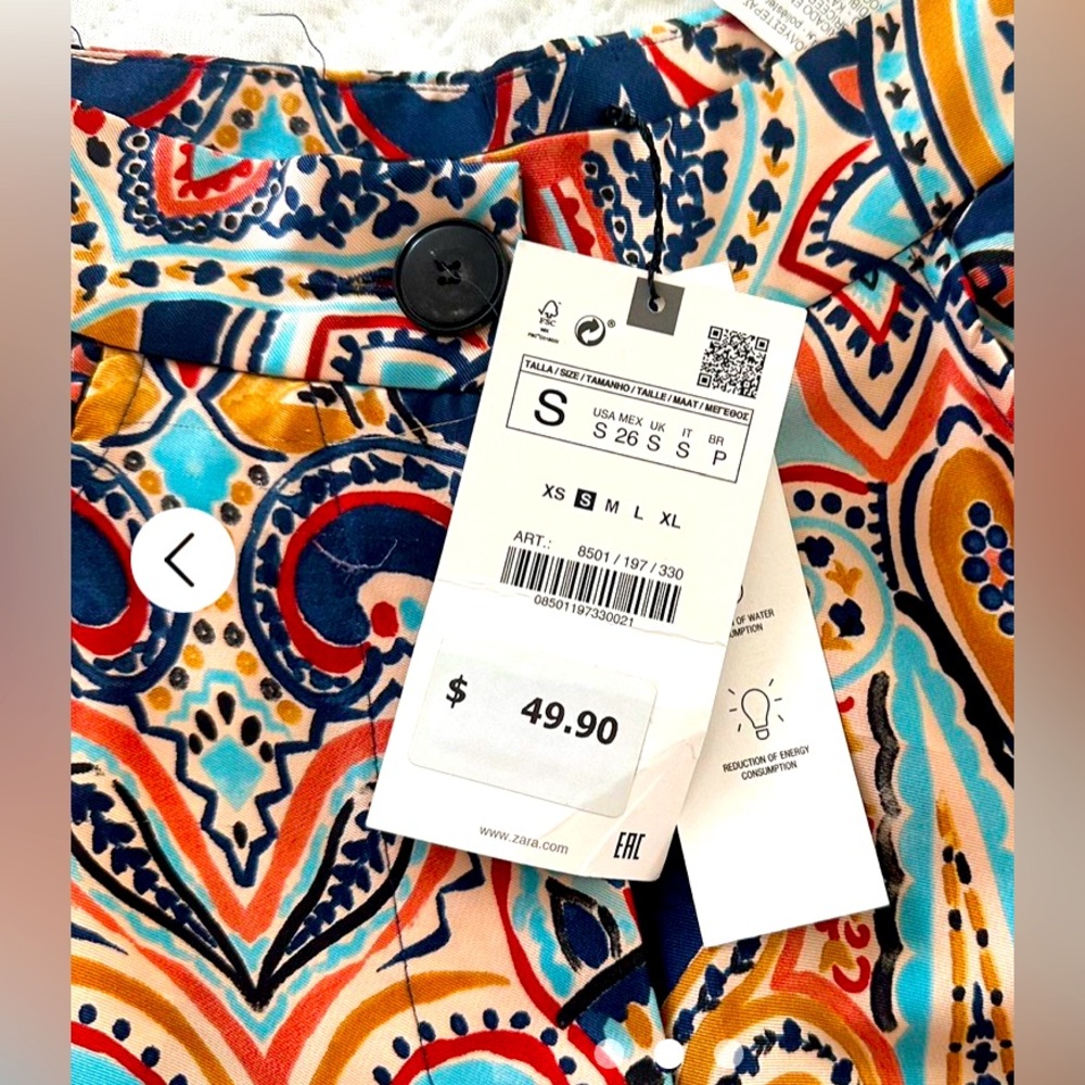 Zara Women's Multicolor Trousers
Size:S NWT